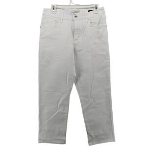 Ella Moss White Jeans Skinny High Rise Slim Straight‎ Ankle Womens 6/28 Pockets